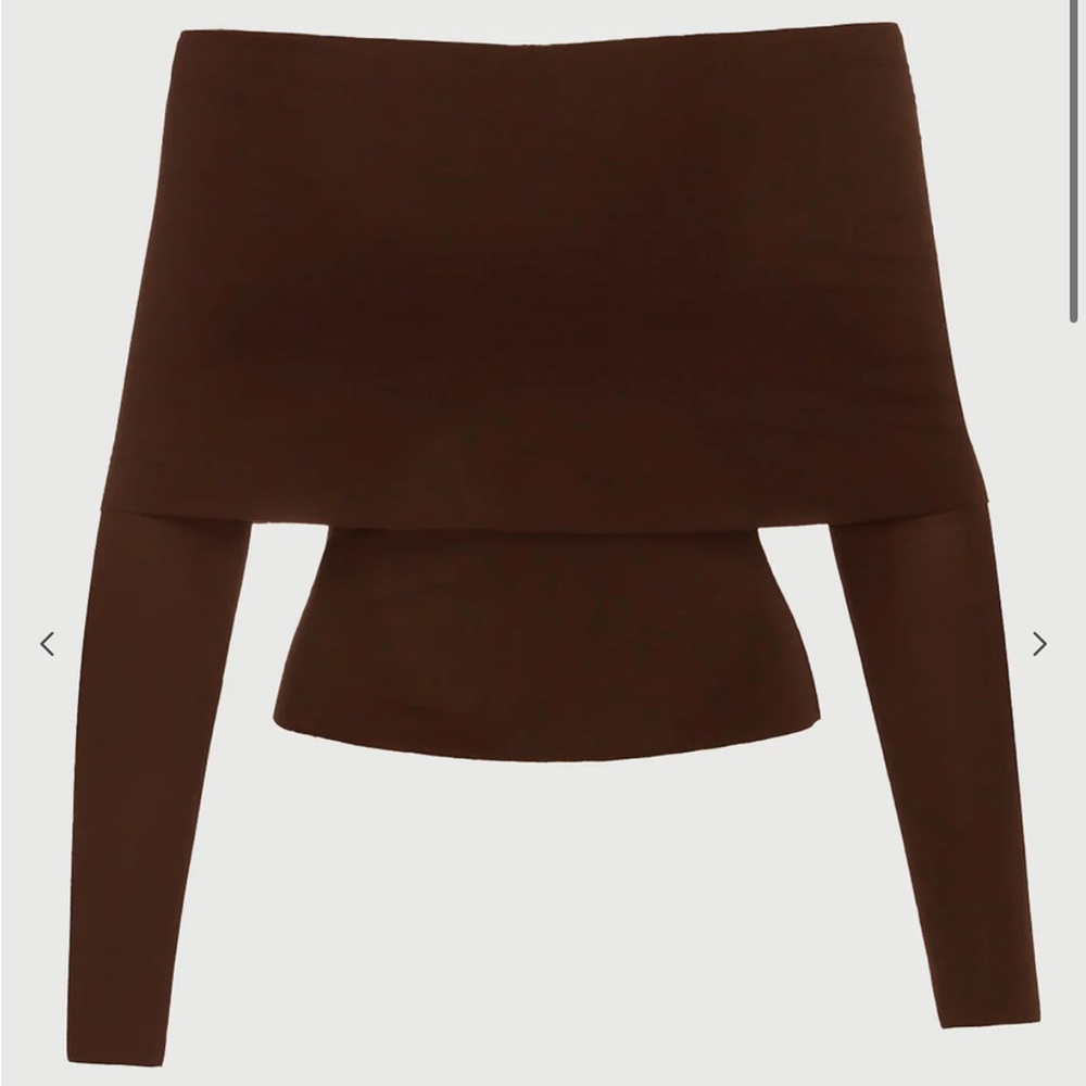 Naked wardrobe smooth off the shoulder top NWT